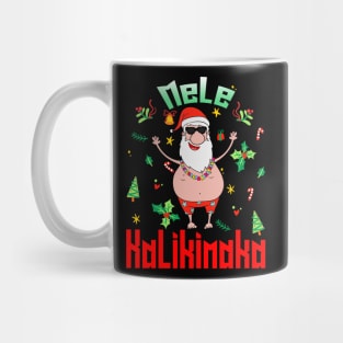 Mele Kalikimaka Christmas Santa Shaka Hawaii Mug